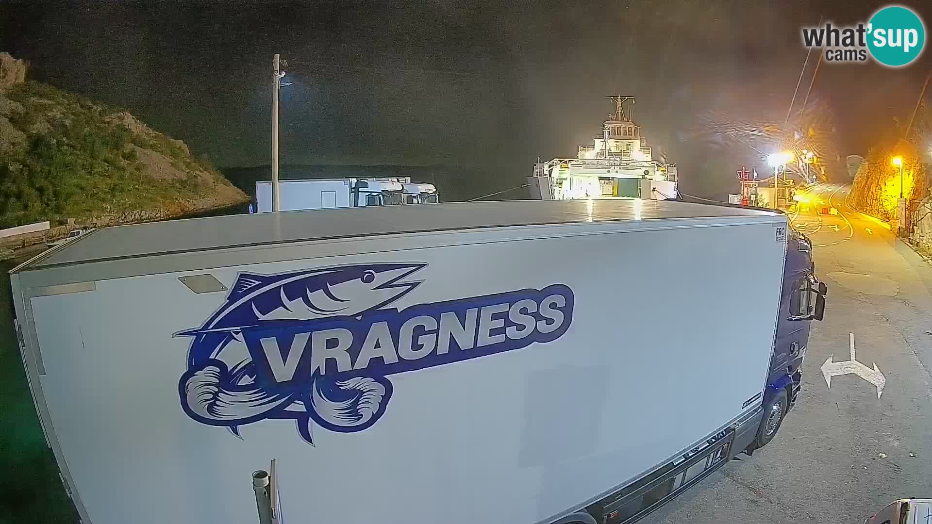 Webcam Fährhafen Prizna – zur Insel Pag