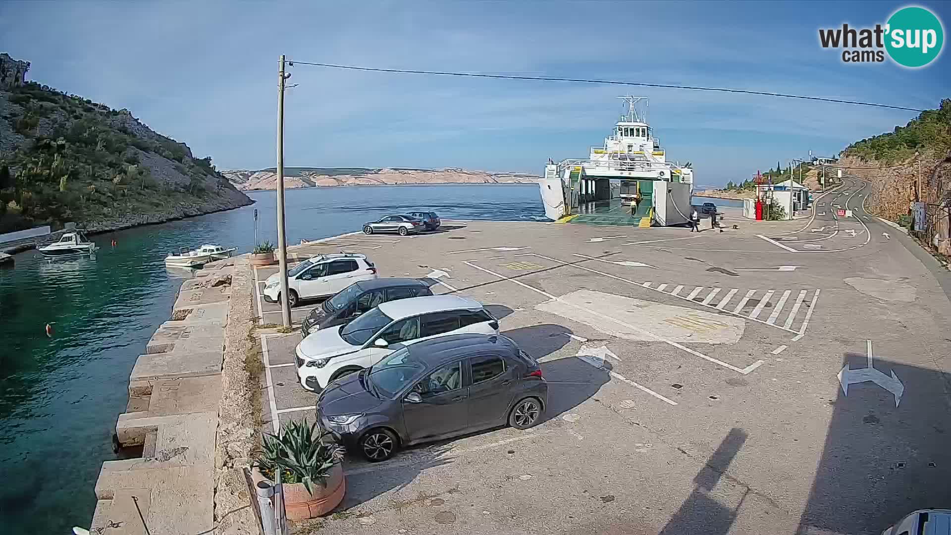 Webcam porto traghetti di Prizna – per l’isola di Pag