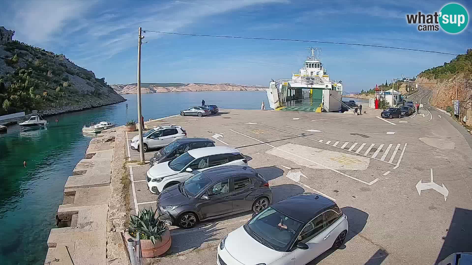 Webcam porto traghetti di Prizna – per l’isola di Pag