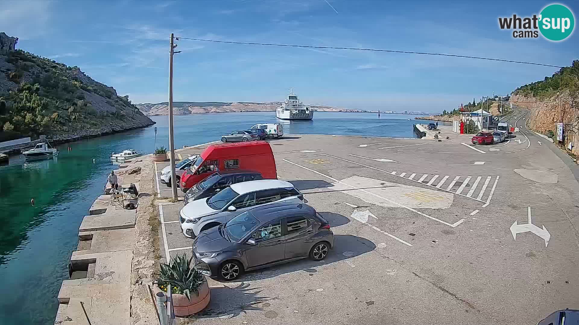 Webcam porto traghetti di Prizna – per l’isola di Pag