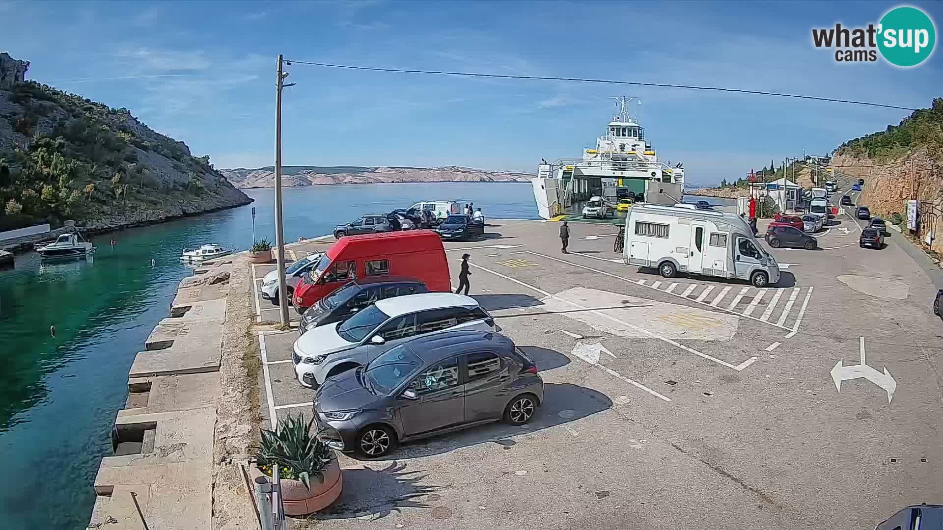 Webcam porto traghetti di Prizna – per l’isola di Pag