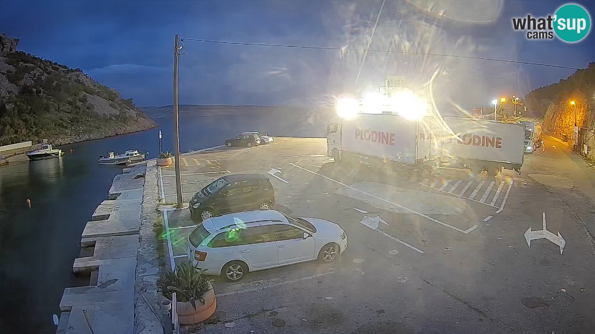 Webcam porto traghetti di Prizna – per l’isola di Pag