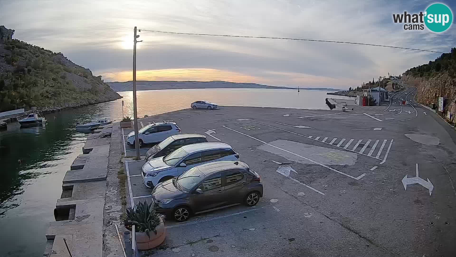 Webcam porto traghetti di Prizna – per l’isola di Pag