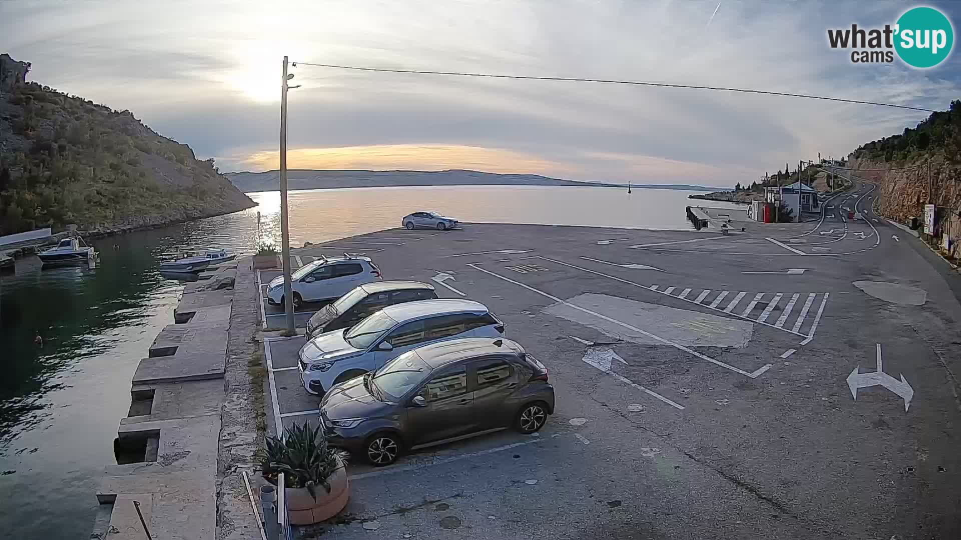 Webcam porto traghetti di Prizna – per l’isola di Pag