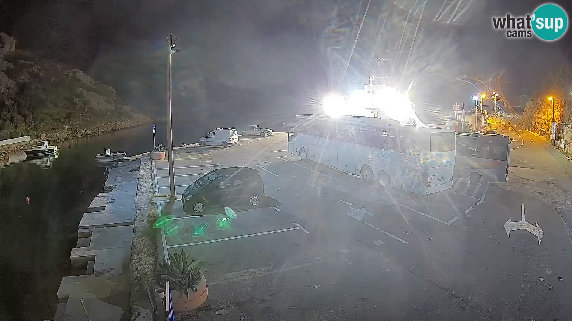 Webcam Prizna ferry port to Pag island