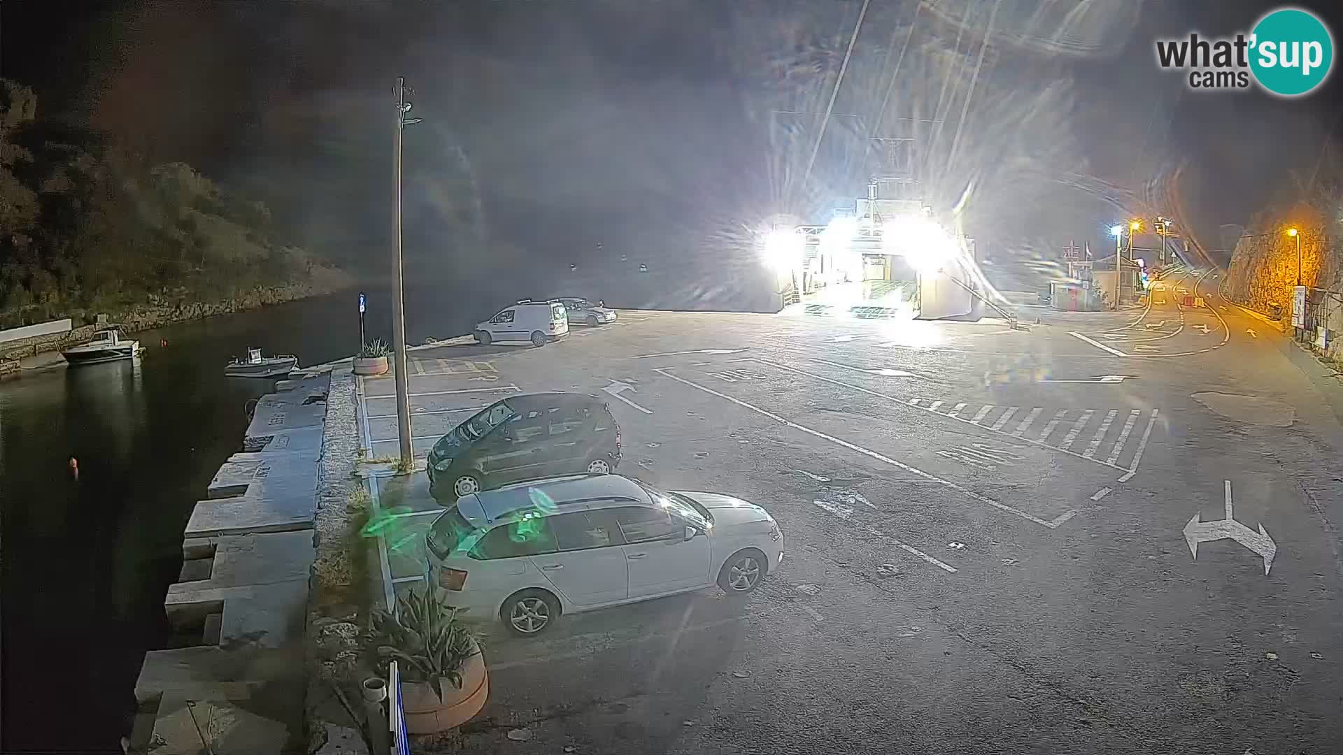 Webcam Fährhafen Prizna – zur Insel Pag