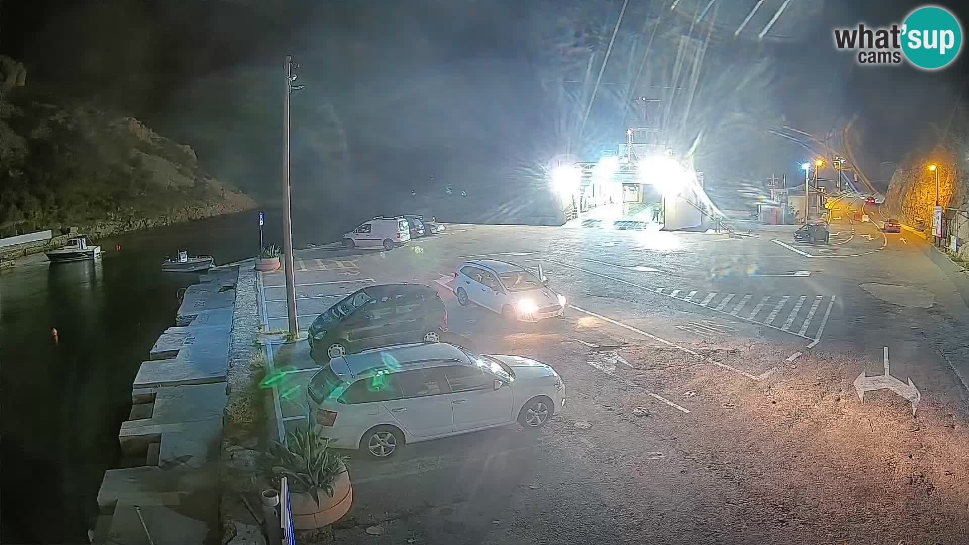 Webcam Prizna ferry port to Pag island