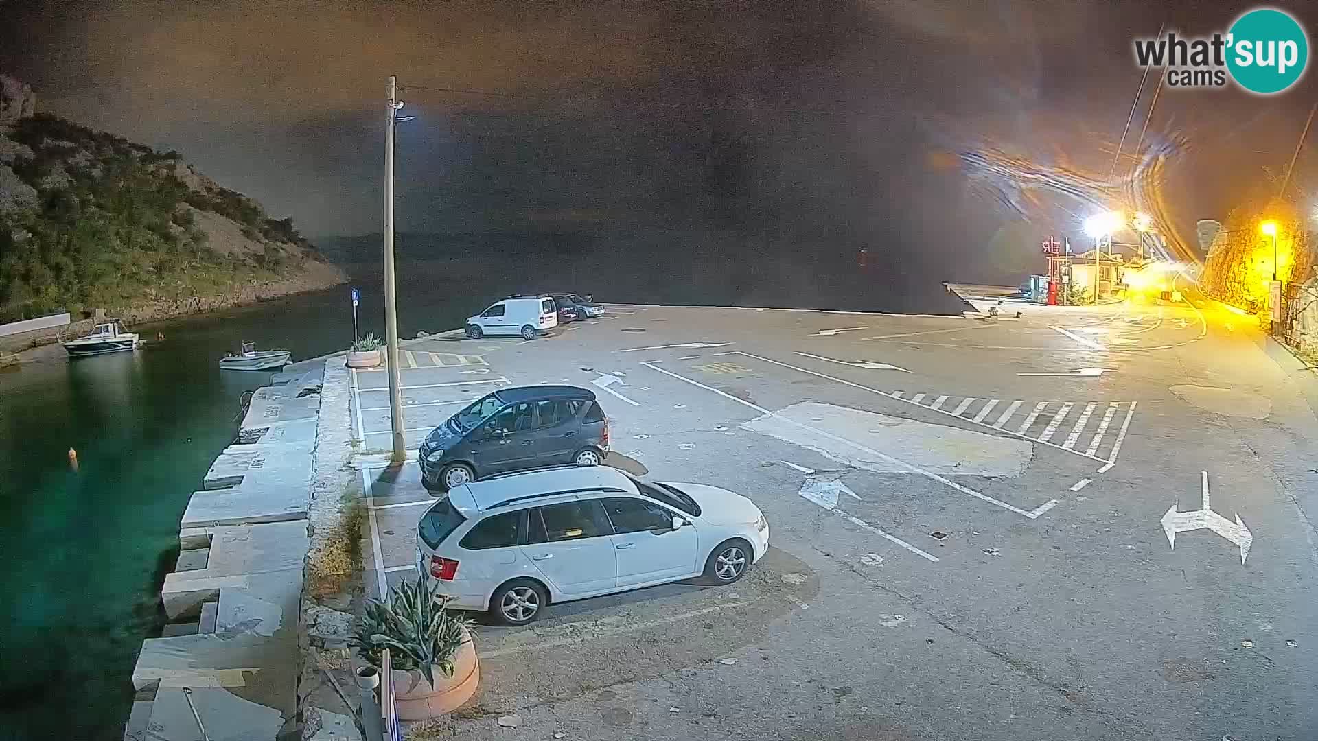 Webcam Fährhafen Prizna – zur Insel Pag