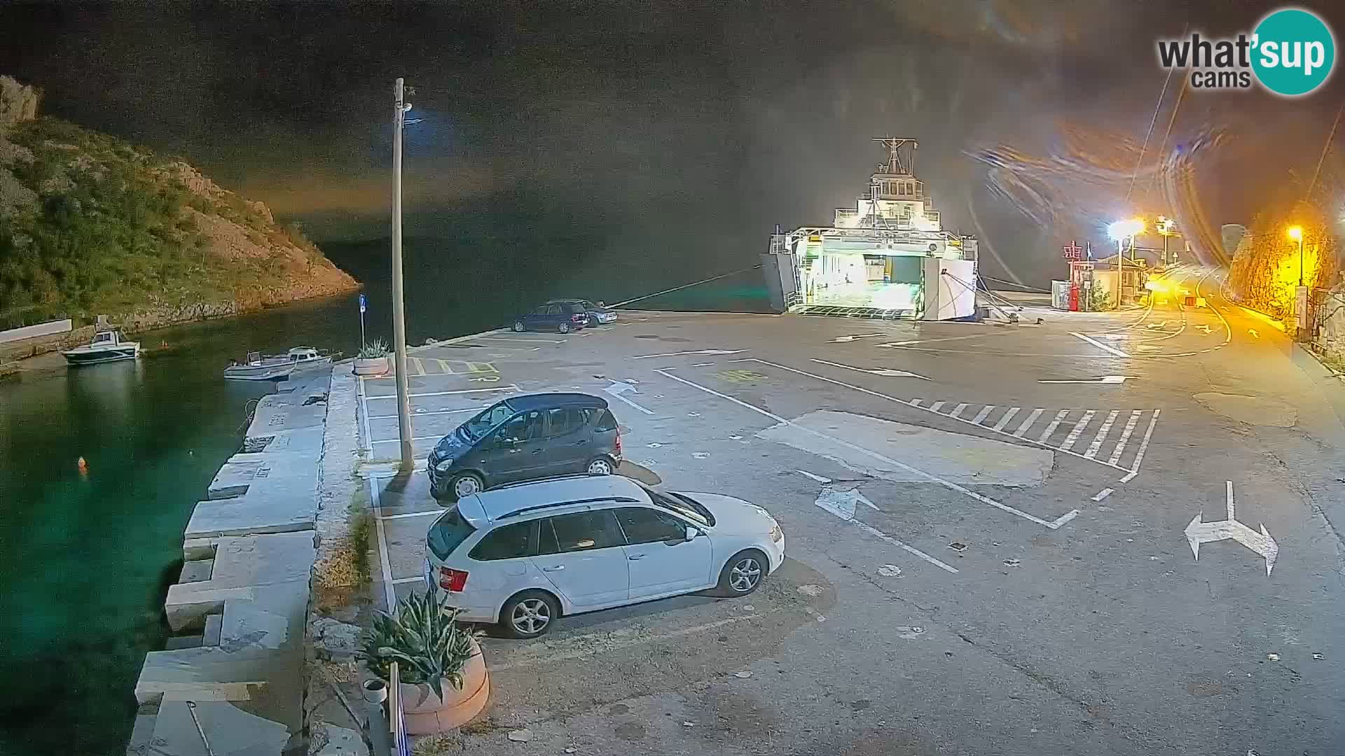 Webcam Fährhafen Prizna – zur Insel Pag