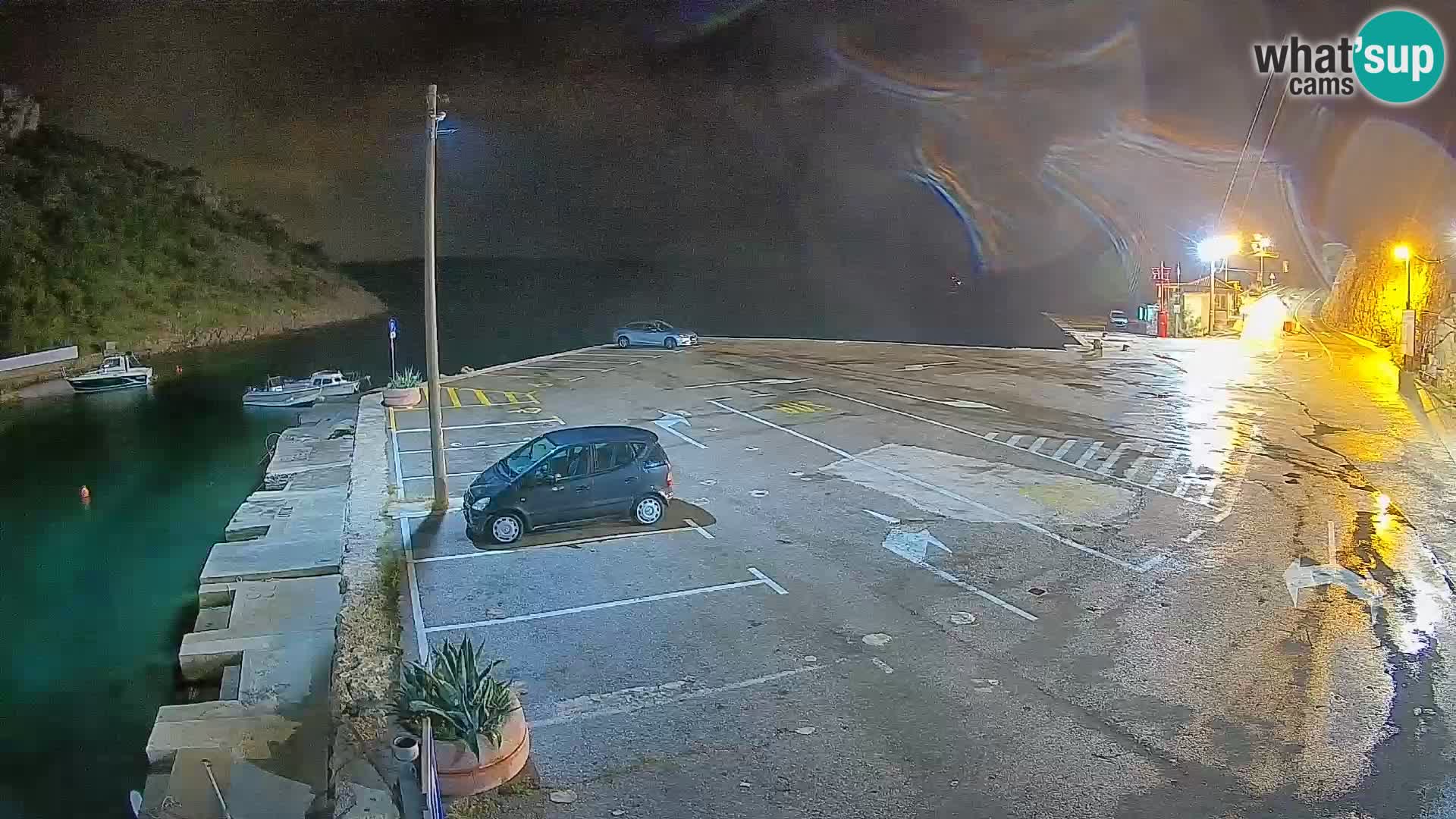 Webcam Prizna ferry port to Pag island