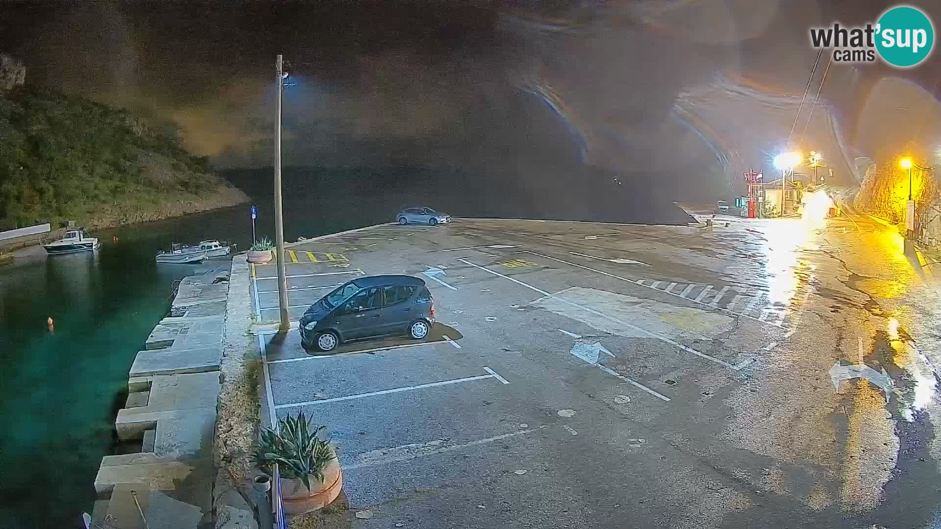 Webcam Prizna ferry port to Pag island
