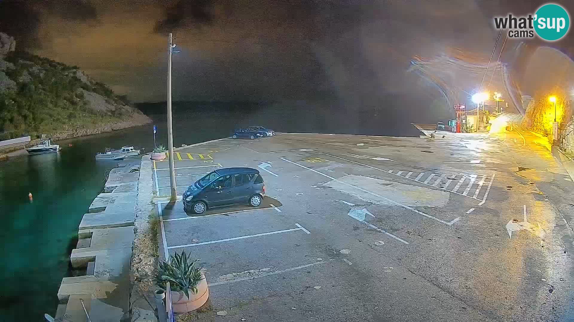 Webcam Fährhafen Prizna – zur Insel Pag