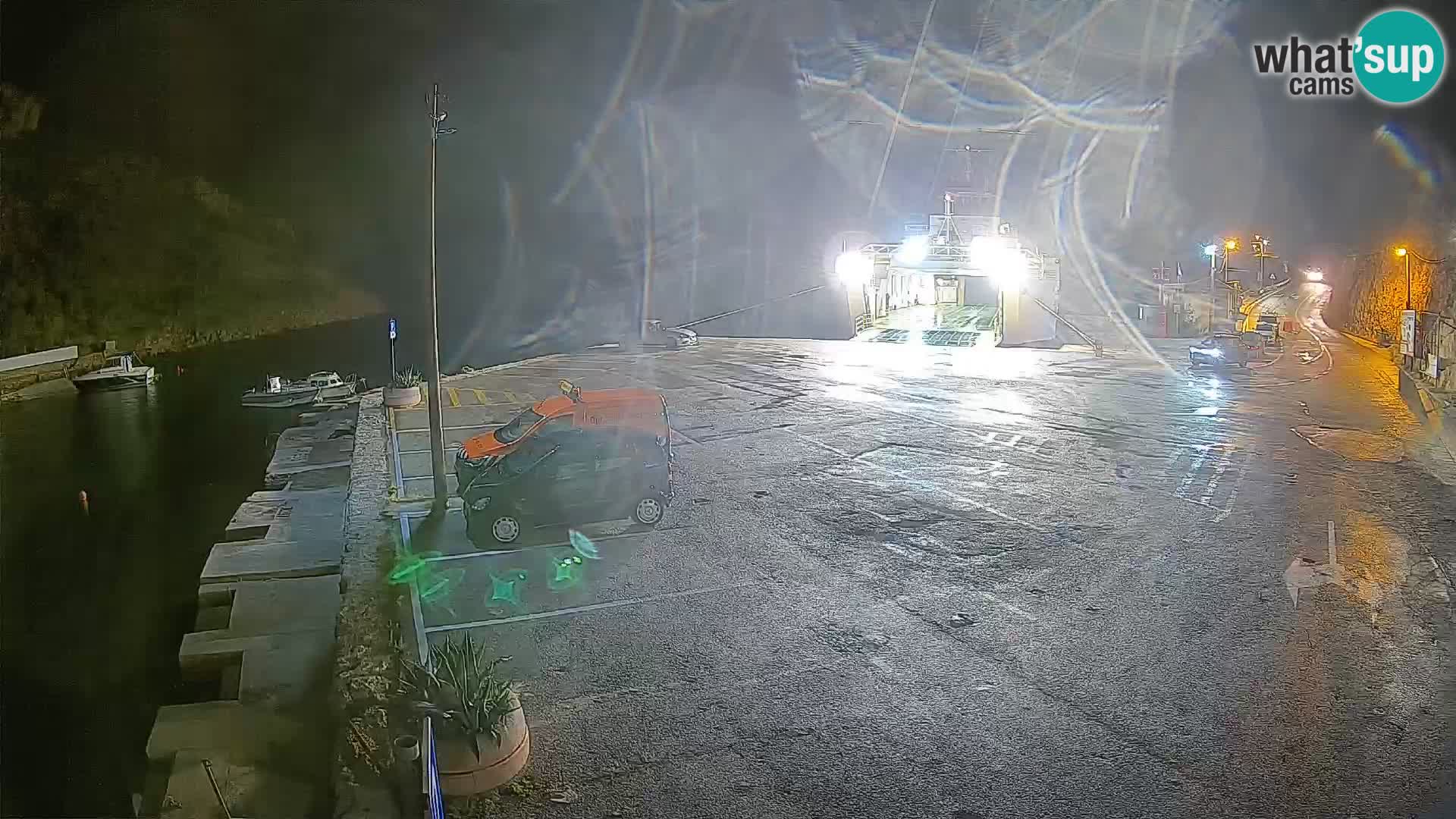 Webcam Fährhafen Prizna – zur Insel Pag