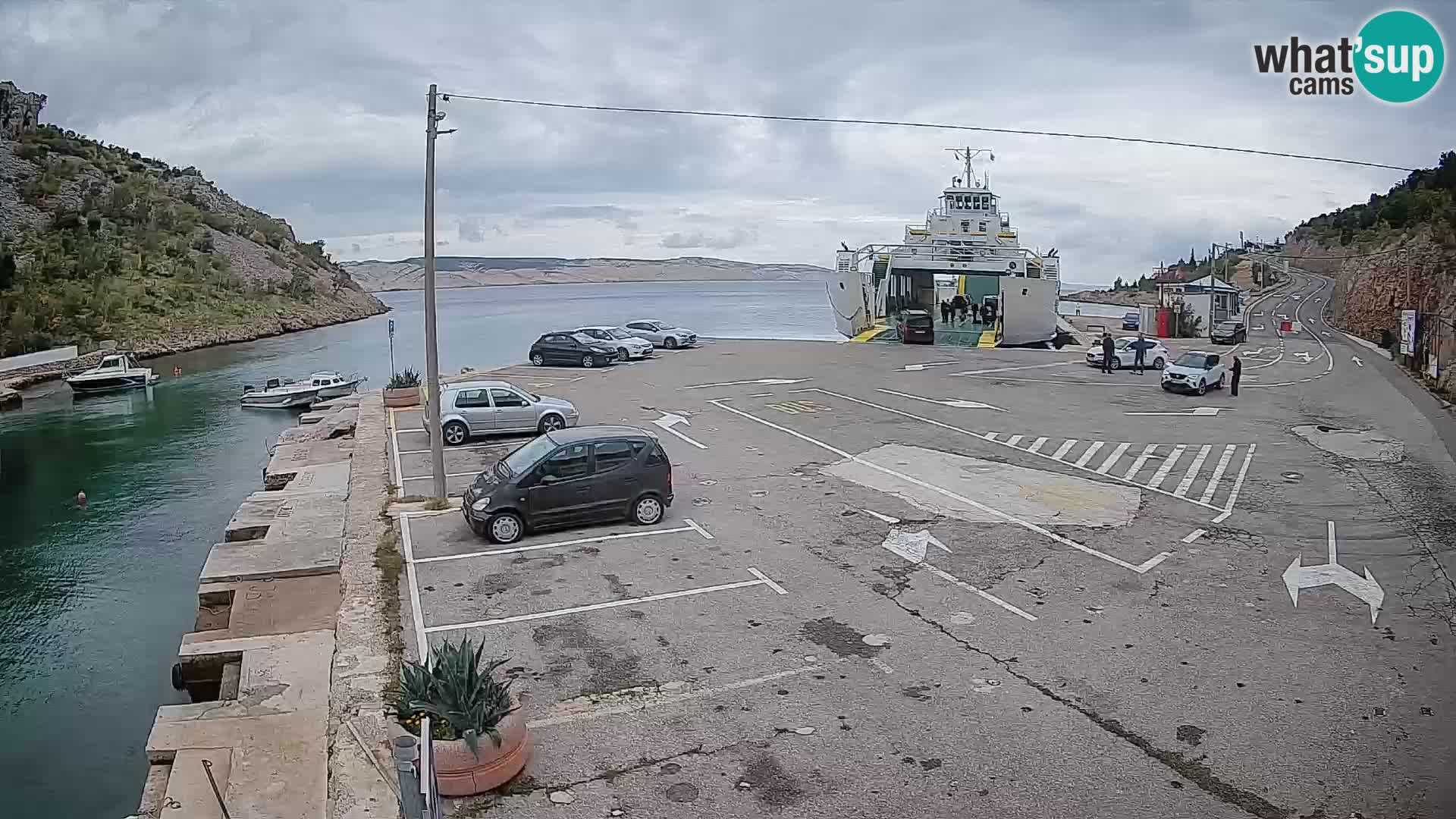 Webcam porto traghetti di Prizna – per l’isola di Pag