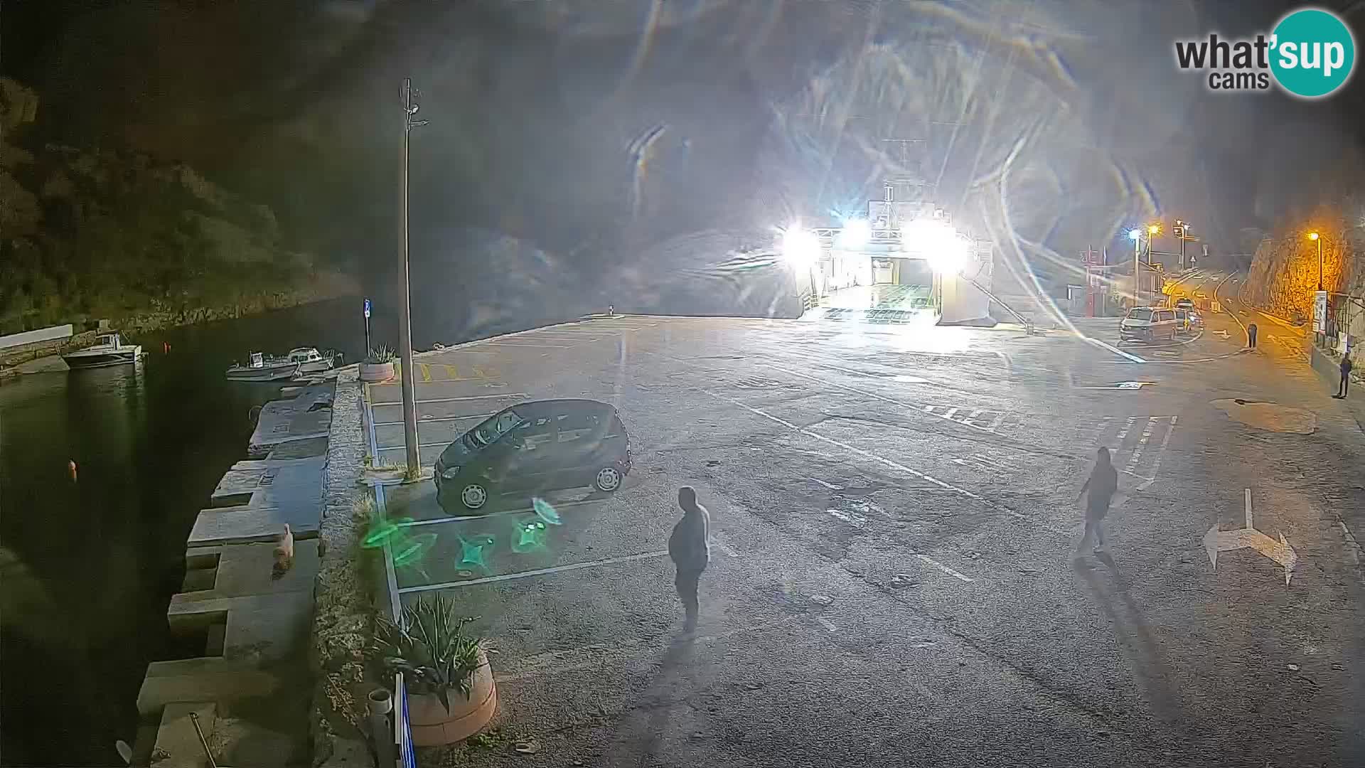 Webcam port de ferry de Prizna – vers l’île de Pag