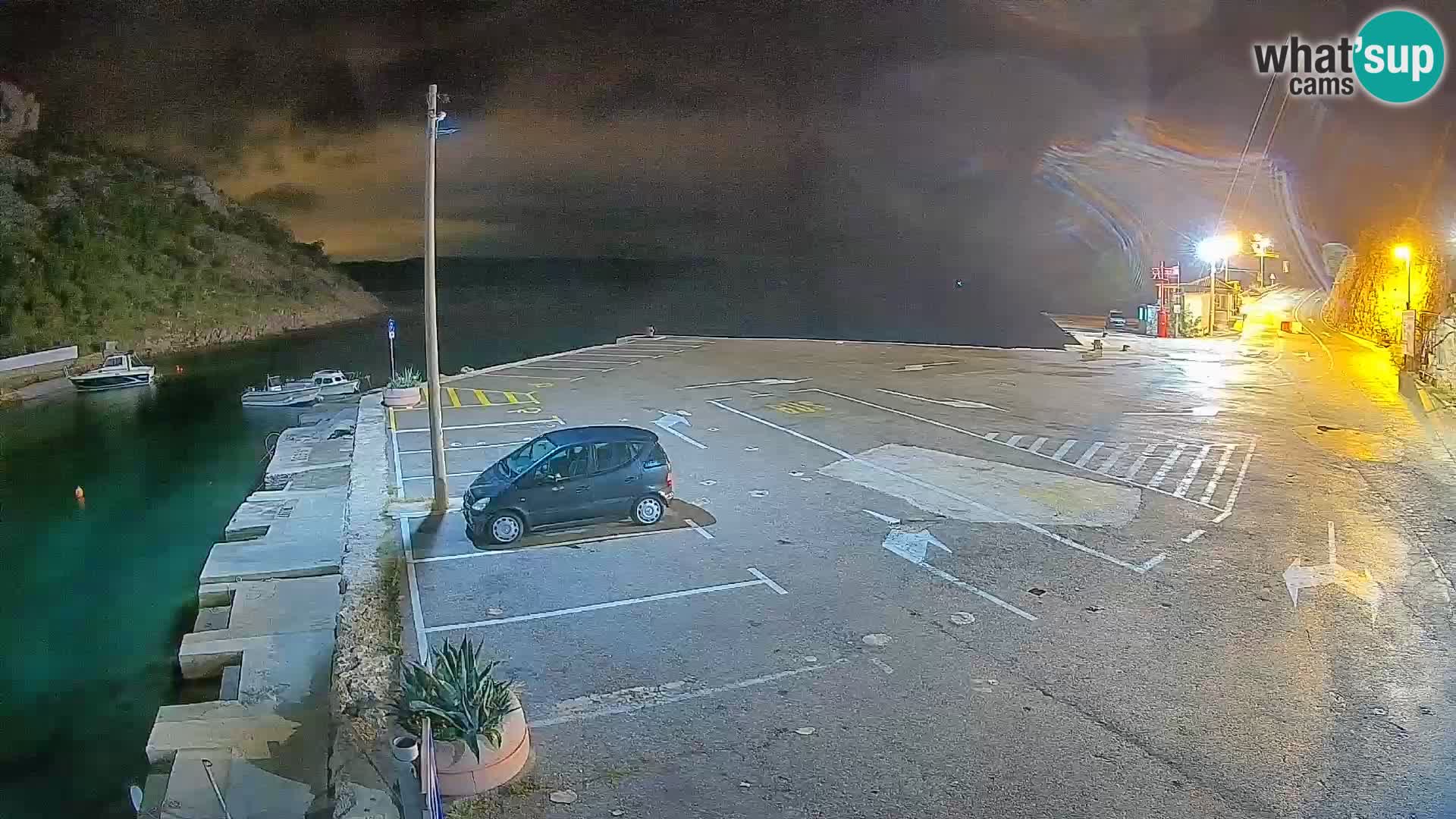 Webcam Prizna ferry port to Pag island