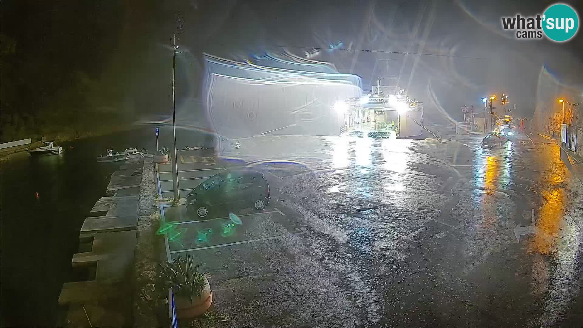 Webcam Fährhafen Prizna – zur Insel Pag