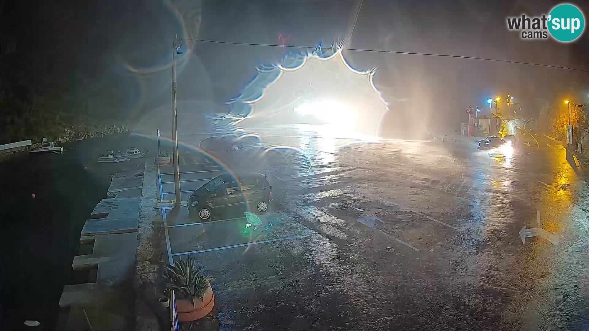 Webcam Prizna ferry port to Pag island