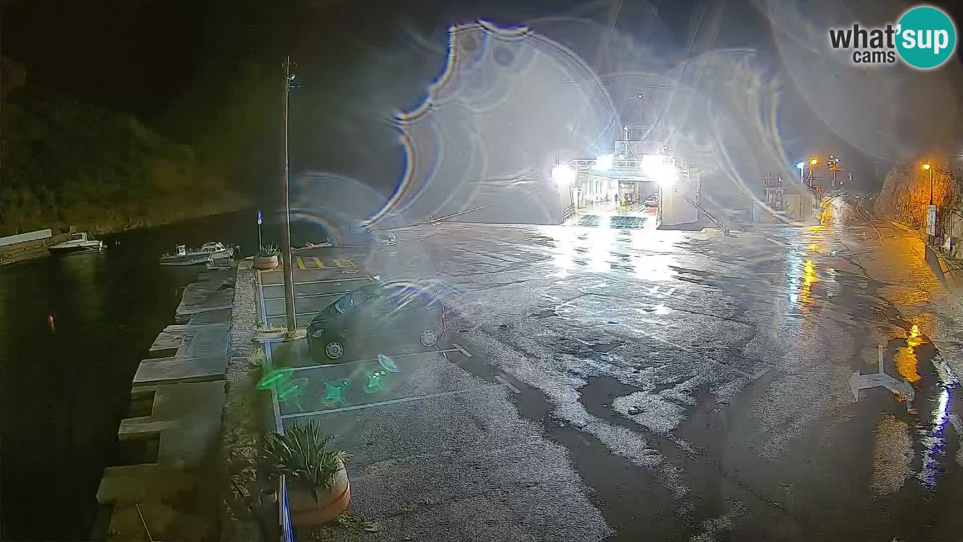 Webcam Prizna ferry port to Pag island