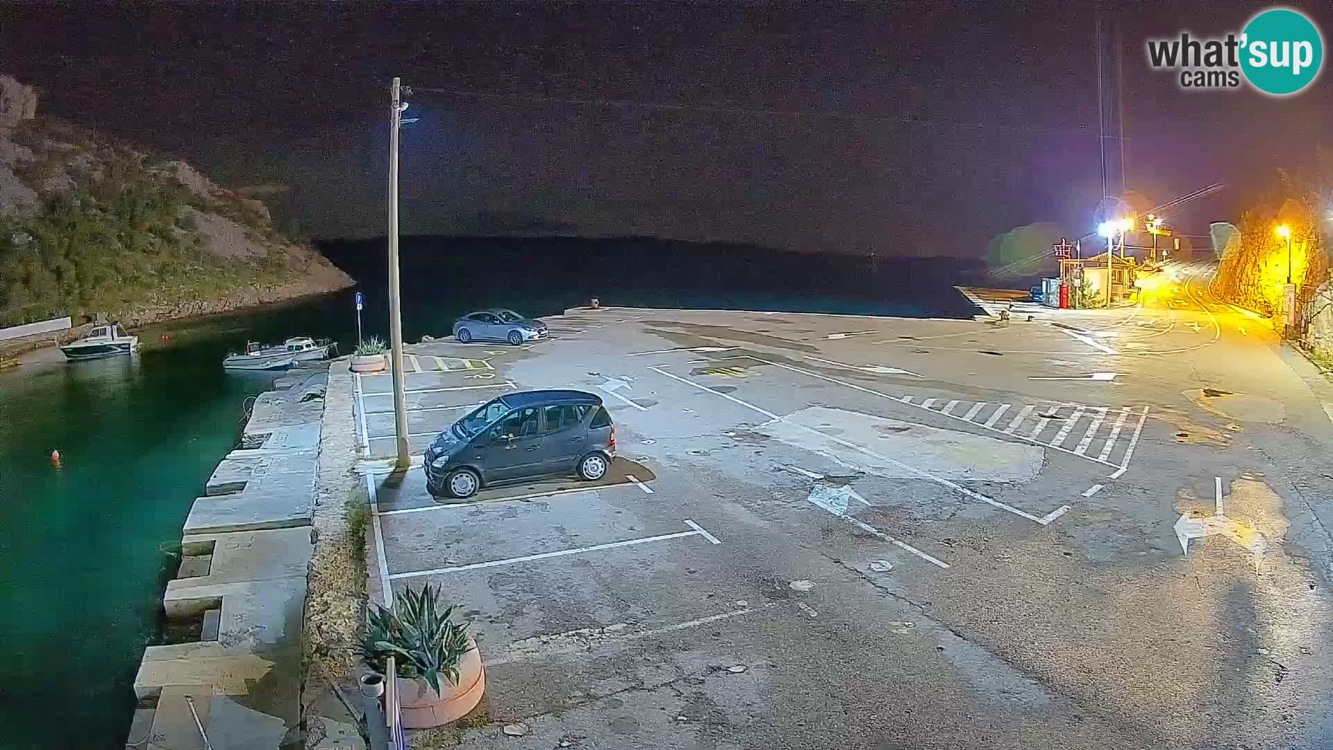 Webcam Fährhafen Prizna – zur Insel Pag