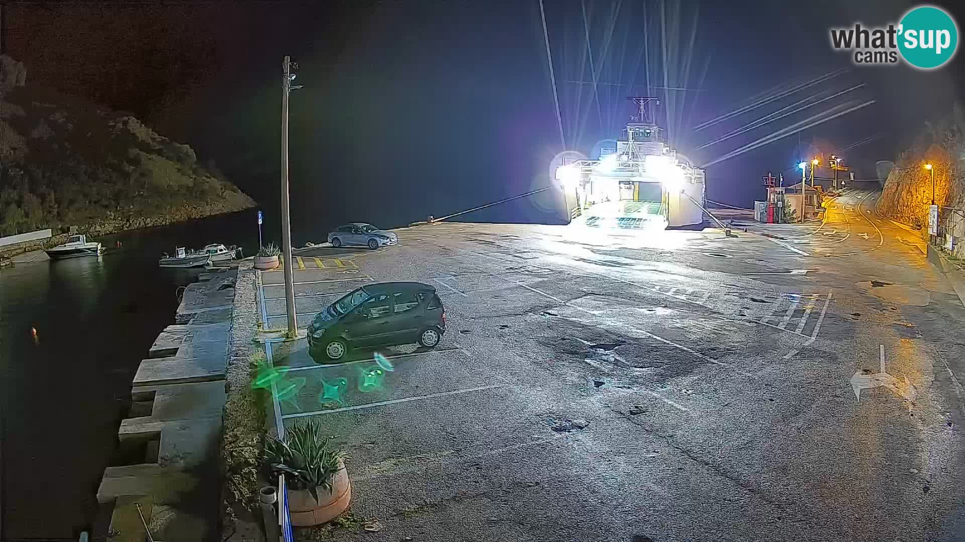 Webcam Prizna ferry port to Pag island