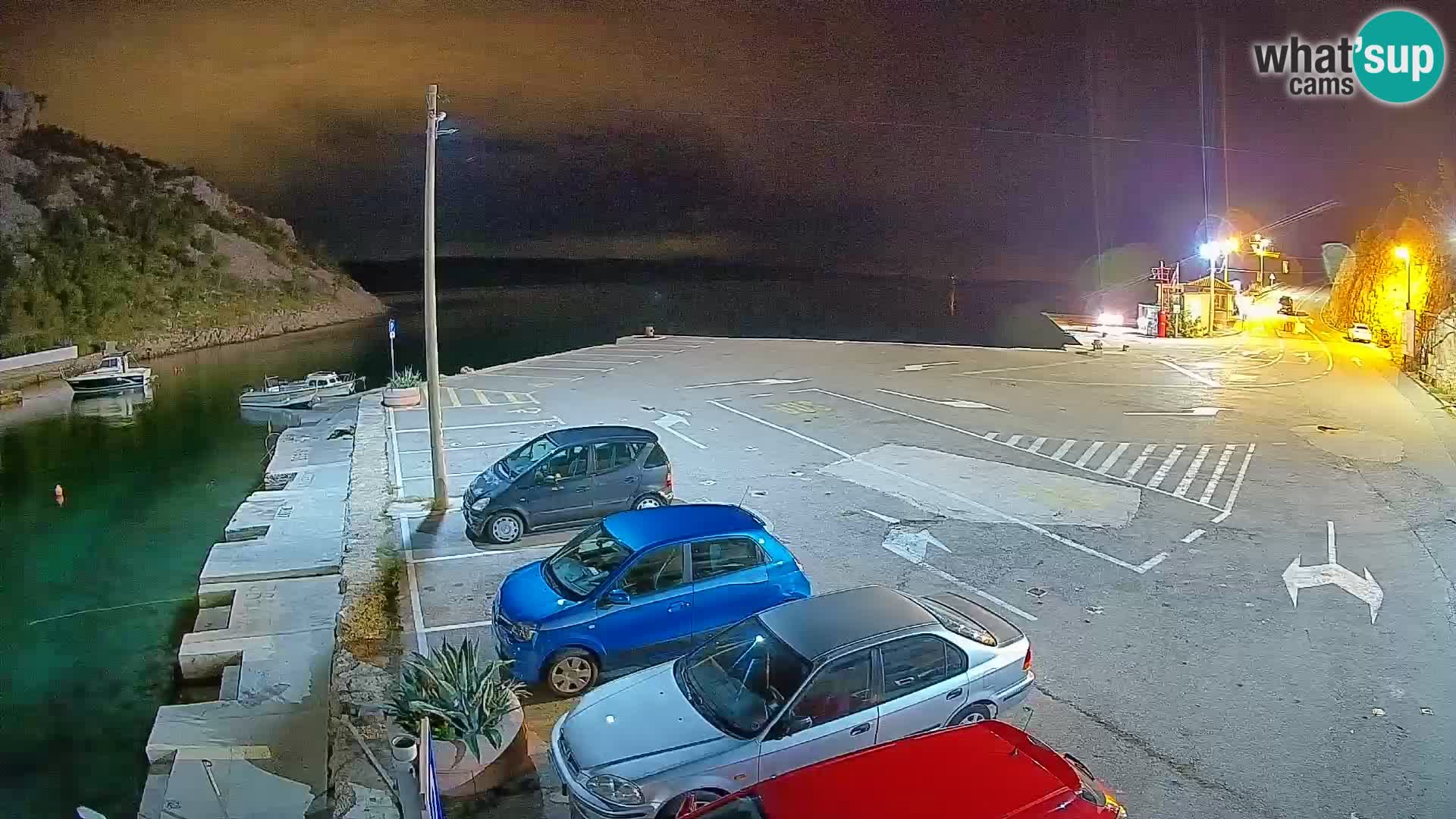 Webcam Fährhafen Prizna – zur Insel Pag