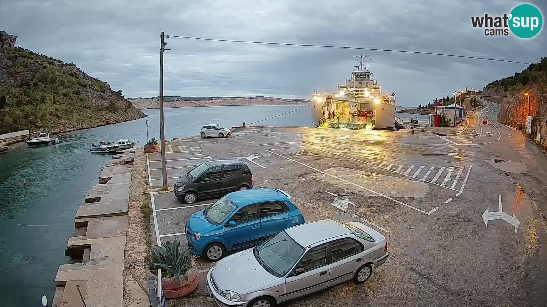 Webcam porto traghetti di Prizna – per l’isola di Pag