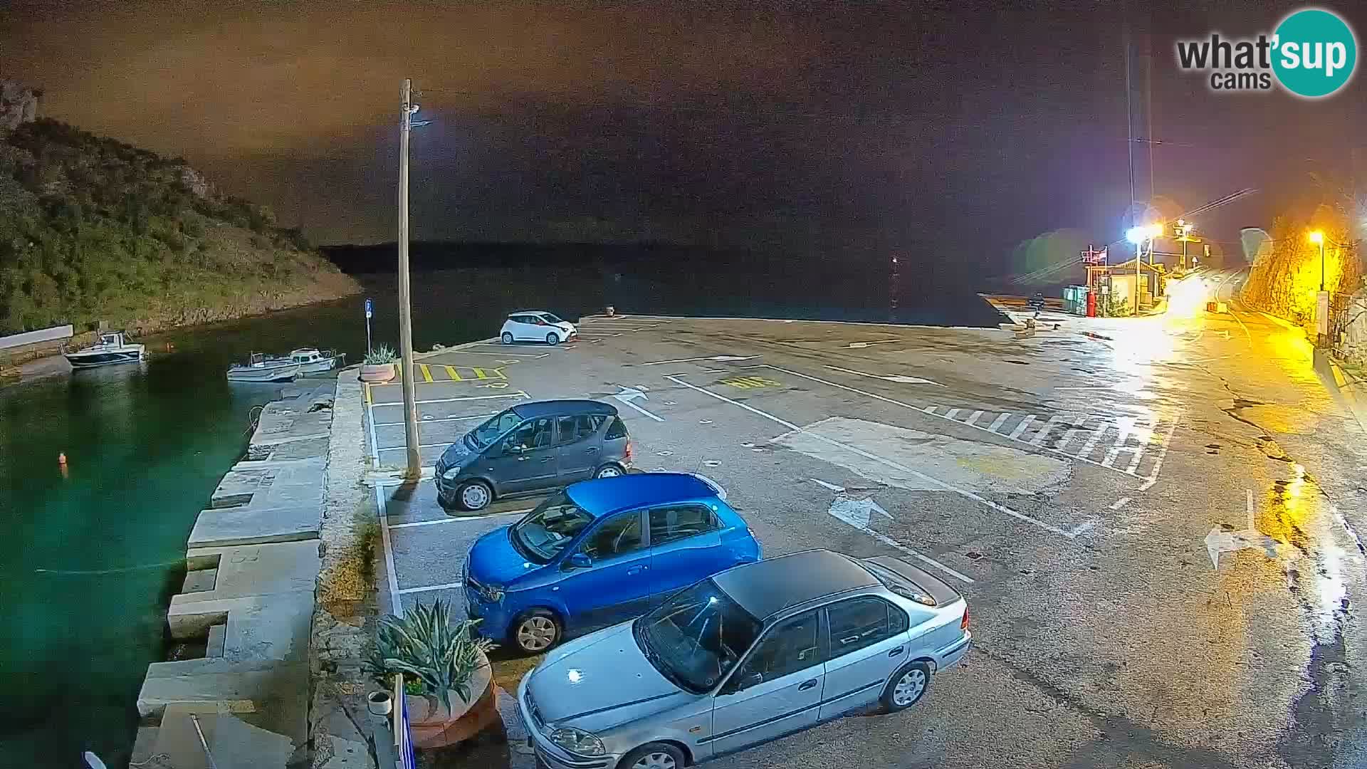 Webcam Fährhafen Prizna – zur Insel Pag