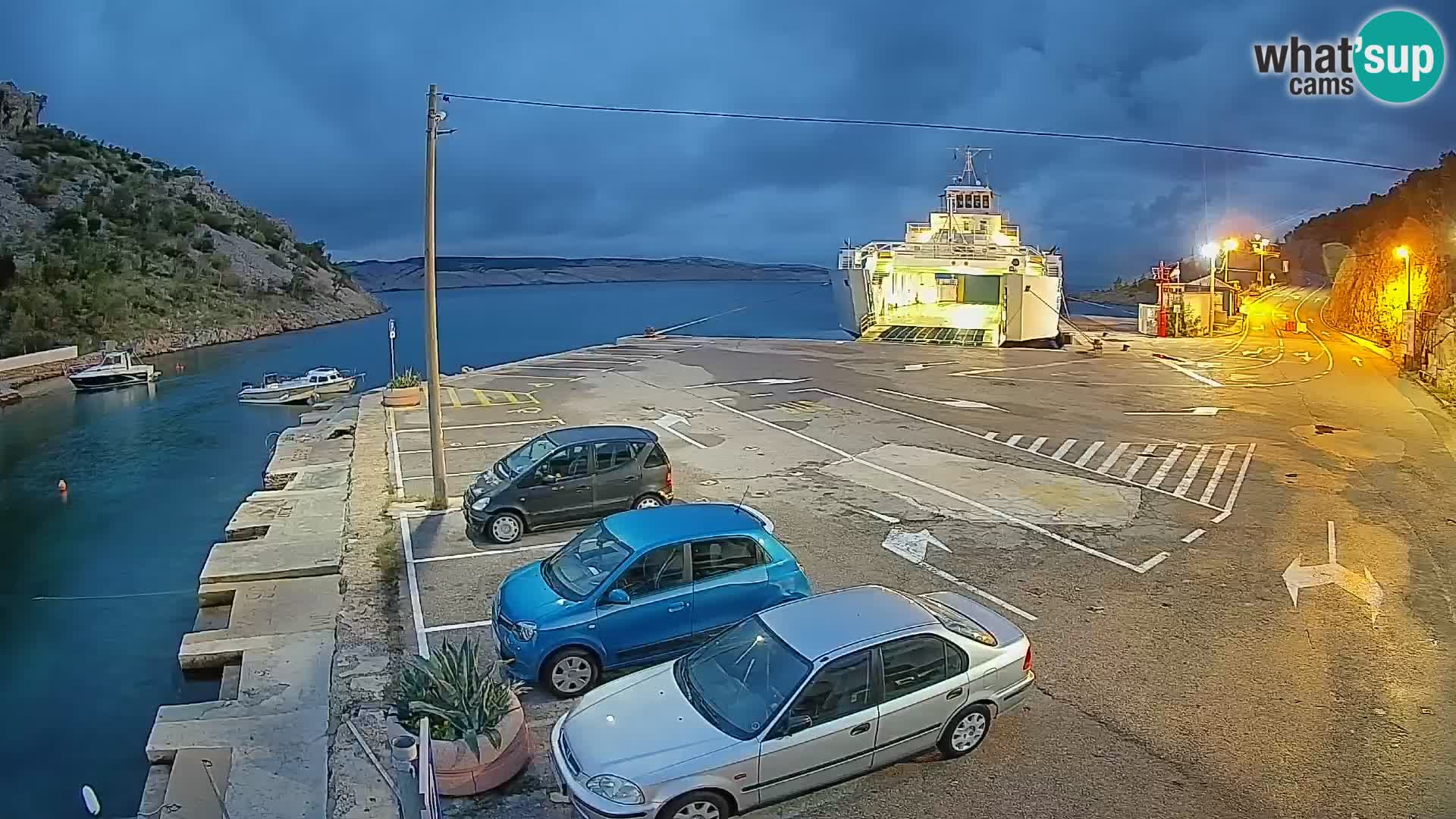 Webcam porto traghetti di Prizna – per l’isola di Pag