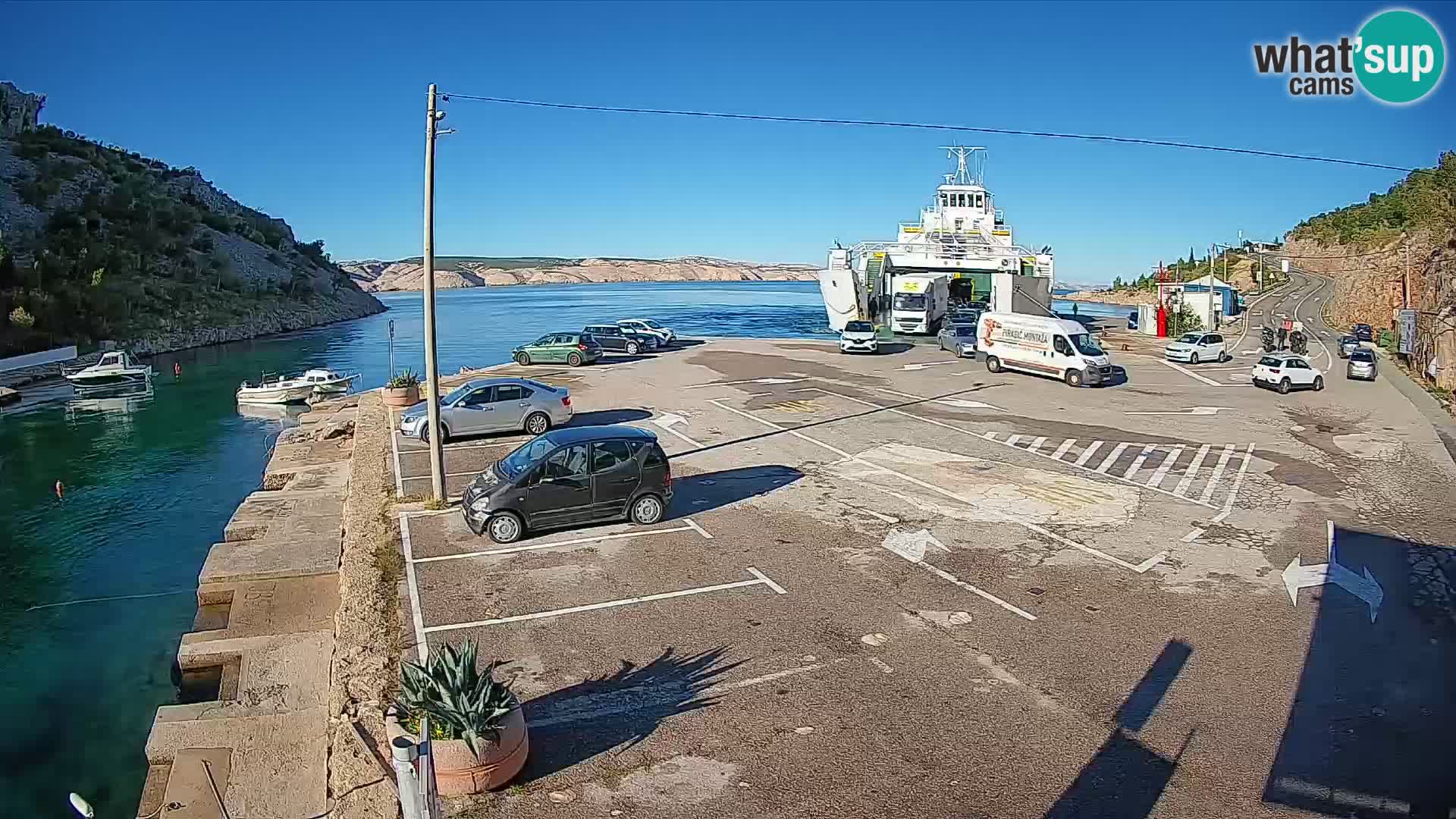 Webcam porto traghetti di Prizna – per l’isola di Pag