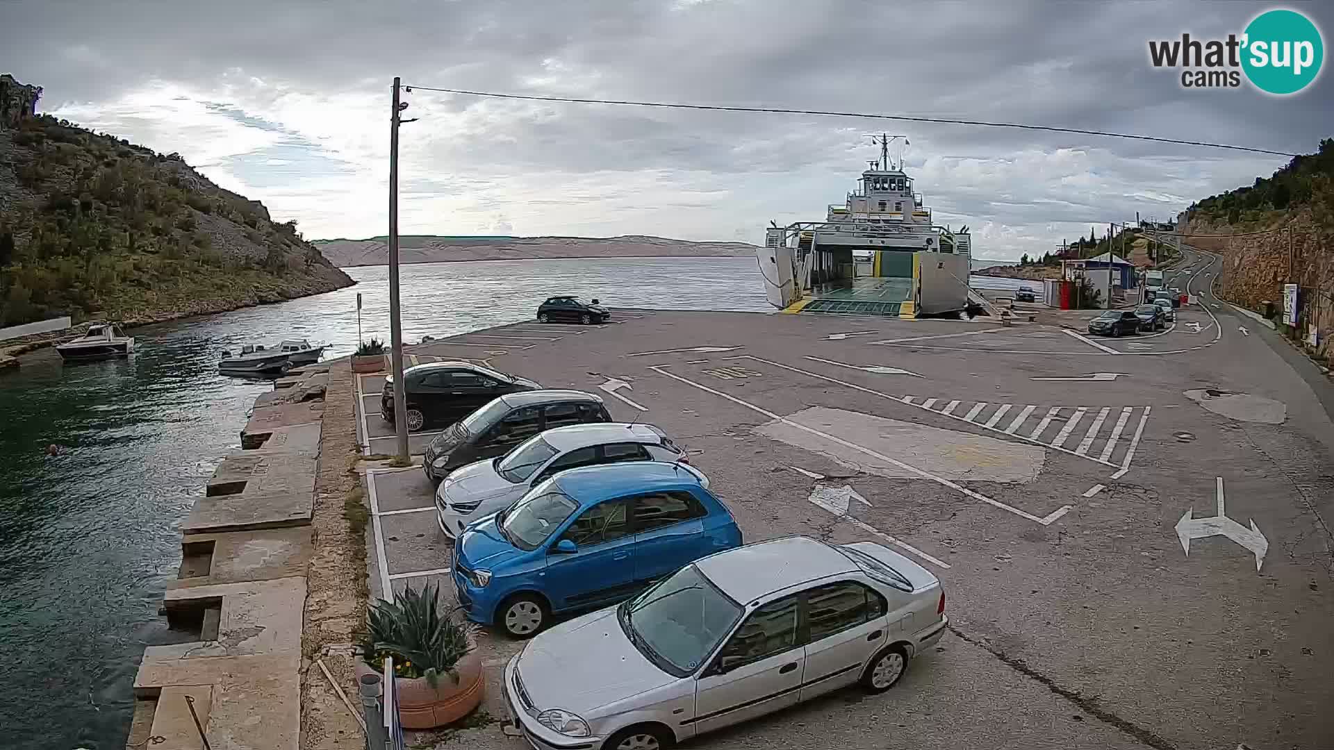 Webcam porto traghetti di Prizna – per l’isola di Pag