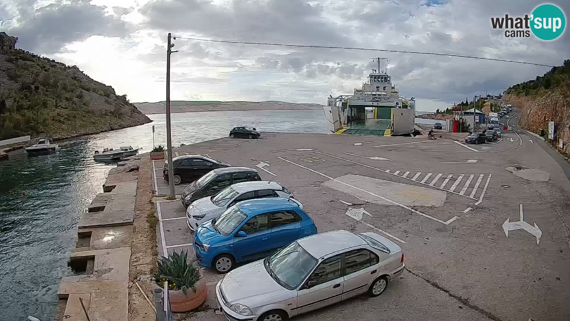 Webcam porto traghetti di Prizna – per l’isola di Pag