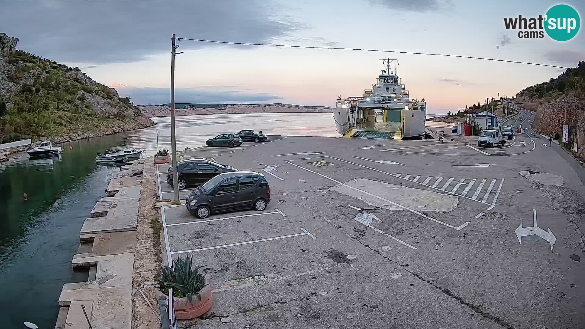 Webcam porto traghetti di Prizna – per l’isola di Pag