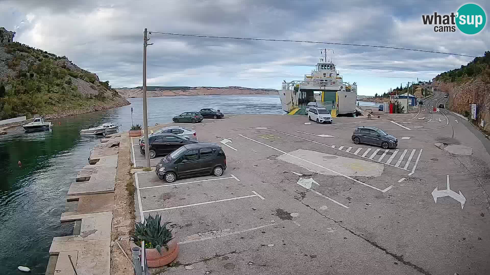 Webcam porto traghetti di Prizna – per l’isola di Pag