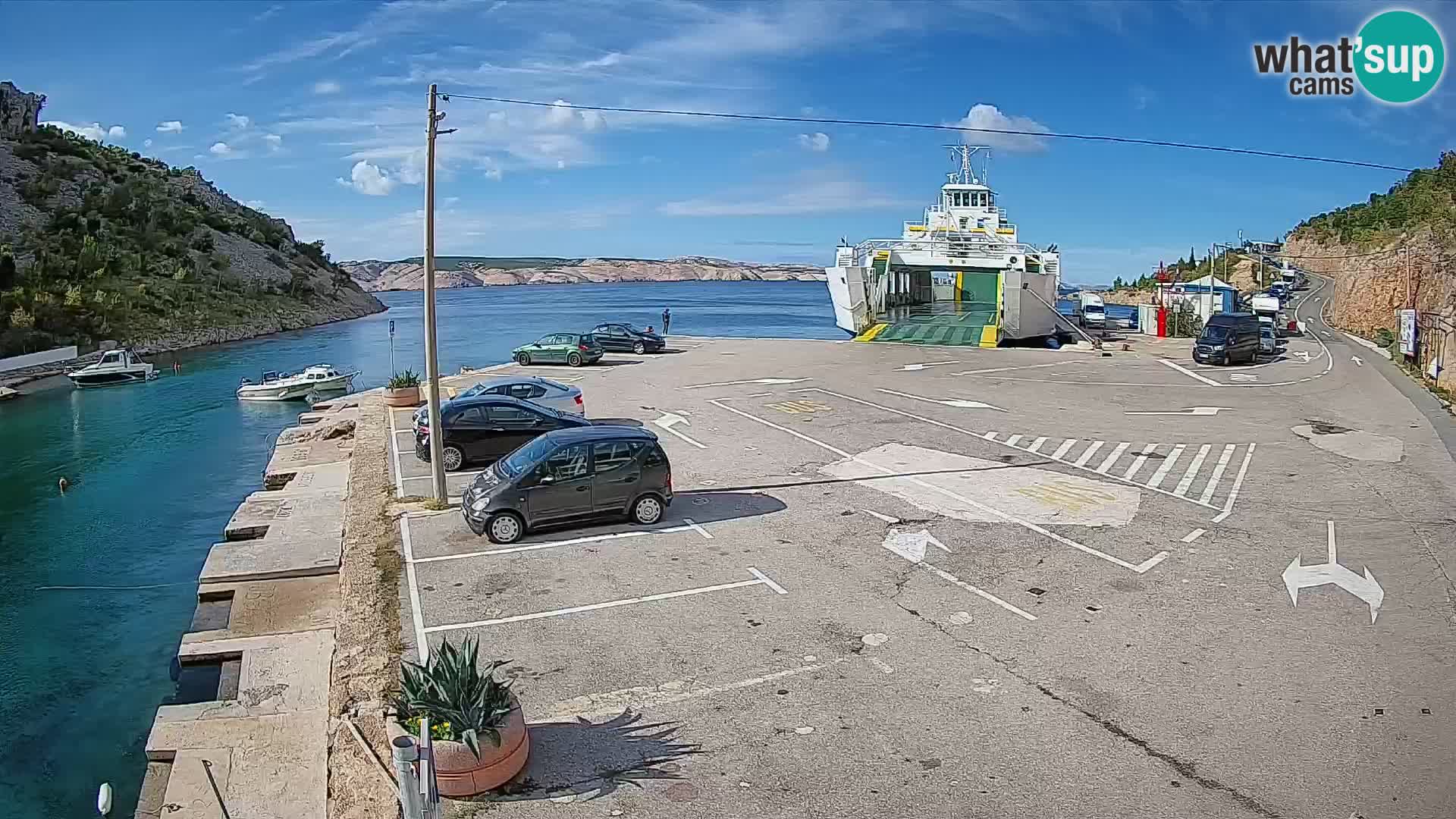 Webcam porto traghetti di Prizna – per l’isola di Pag