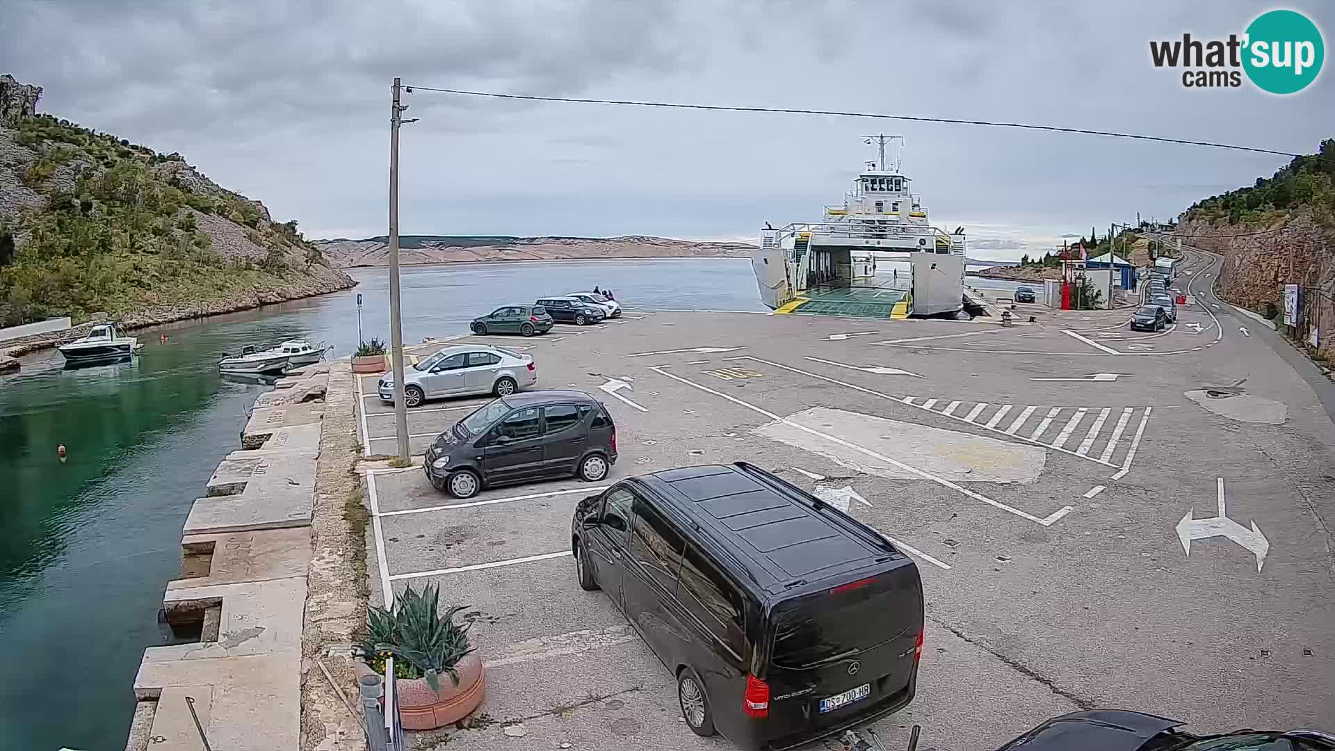 Webcam porto traghetti di Prizna – per l’isola di Pag