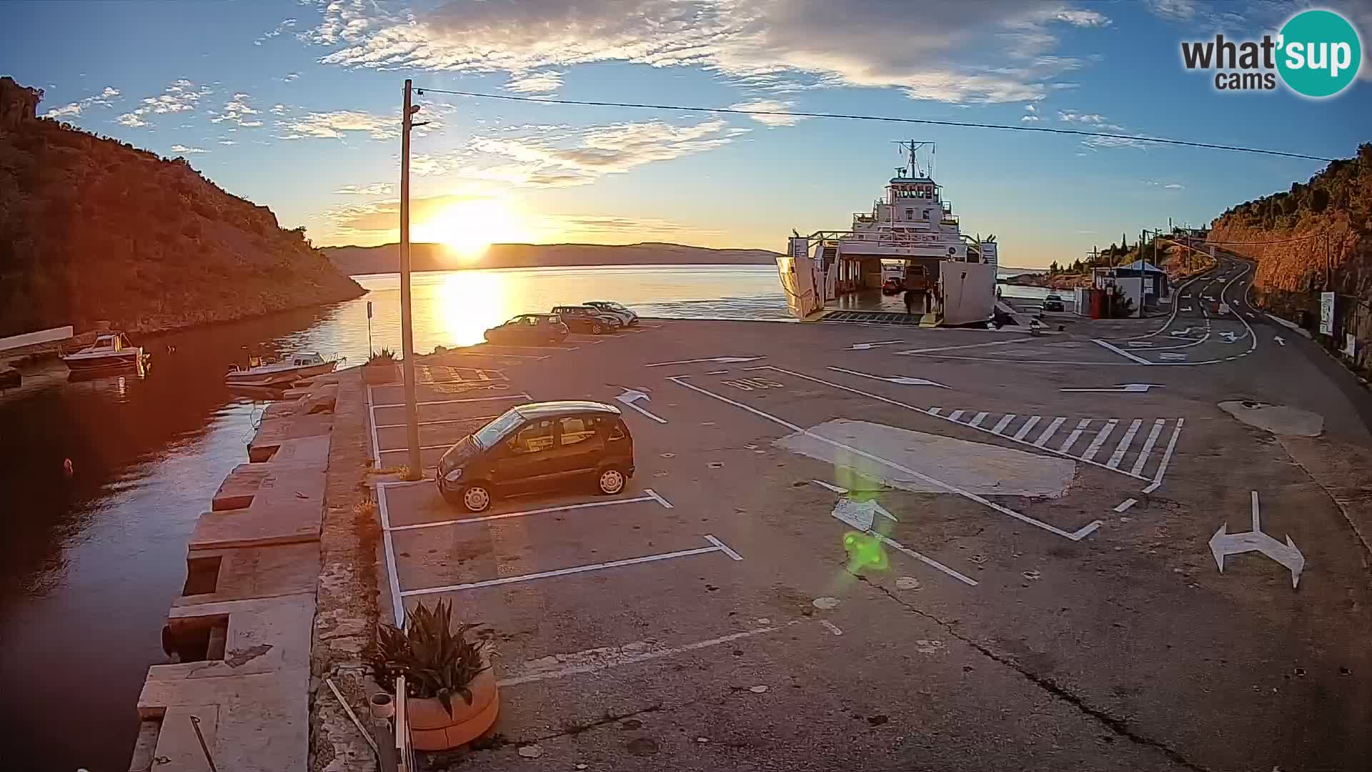 Webcam porto traghetti di Prizna – per l’isola di Pag