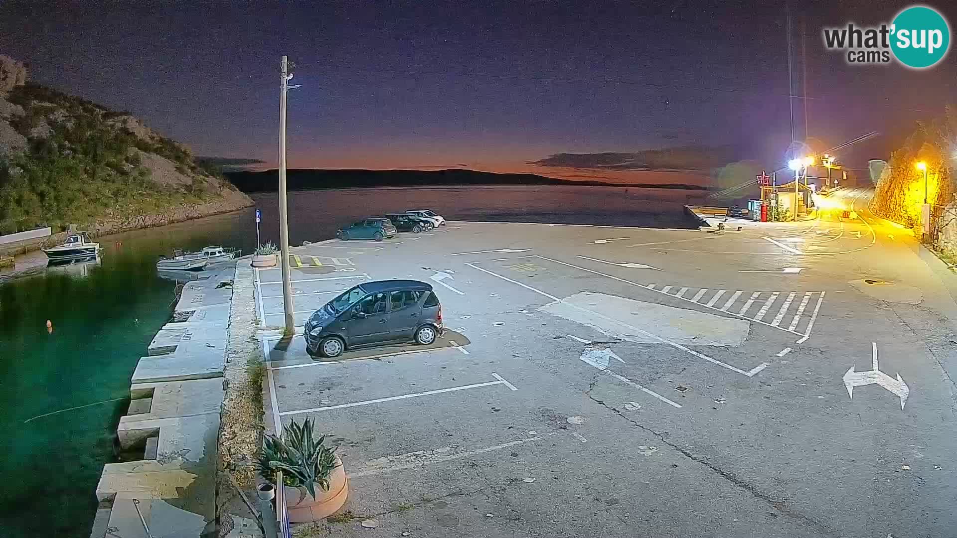 Webcam Fährhafen Prizna – zur Insel Pag