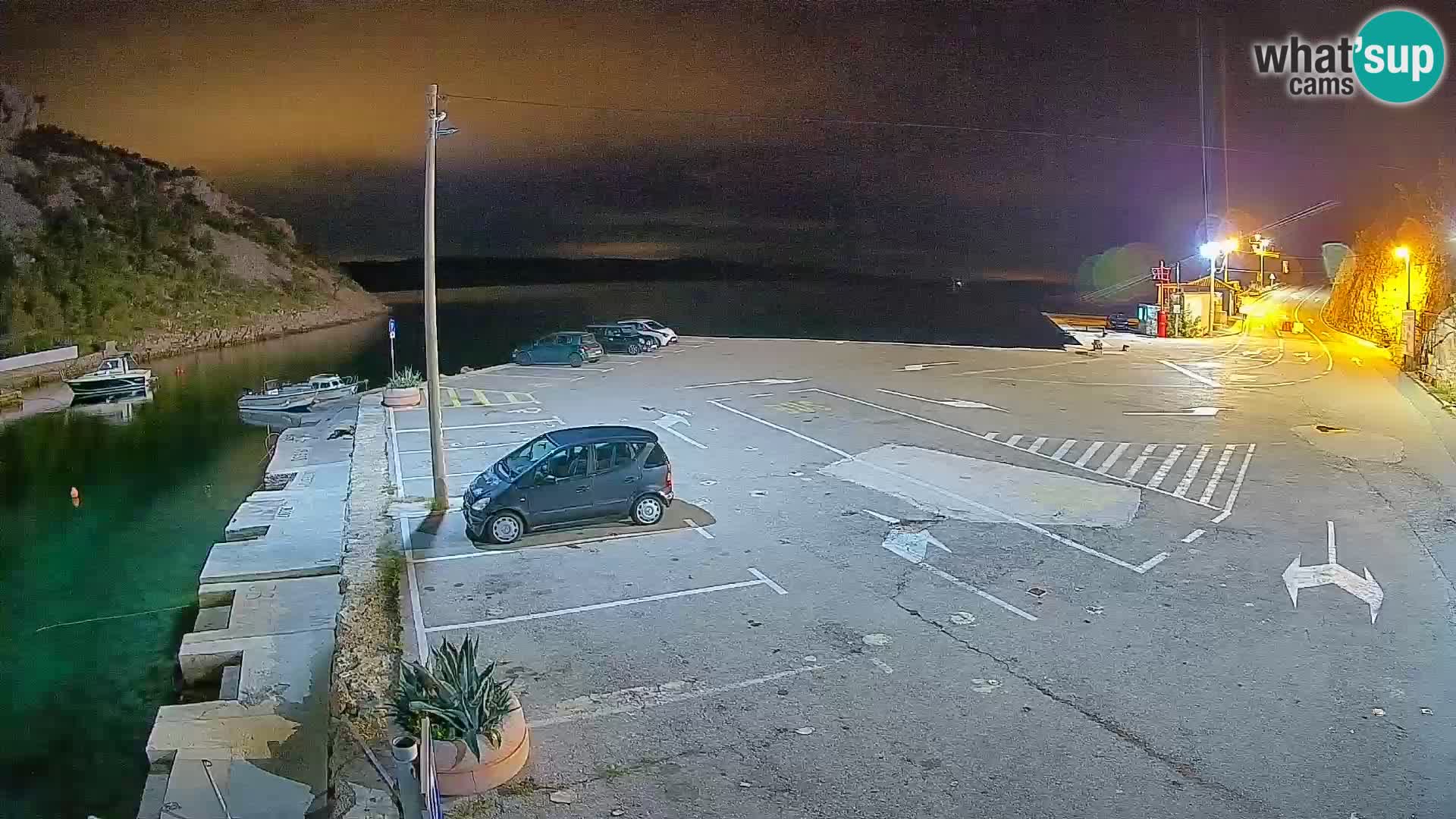 Webcam Fährhafen Prizna – zur Insel Pag