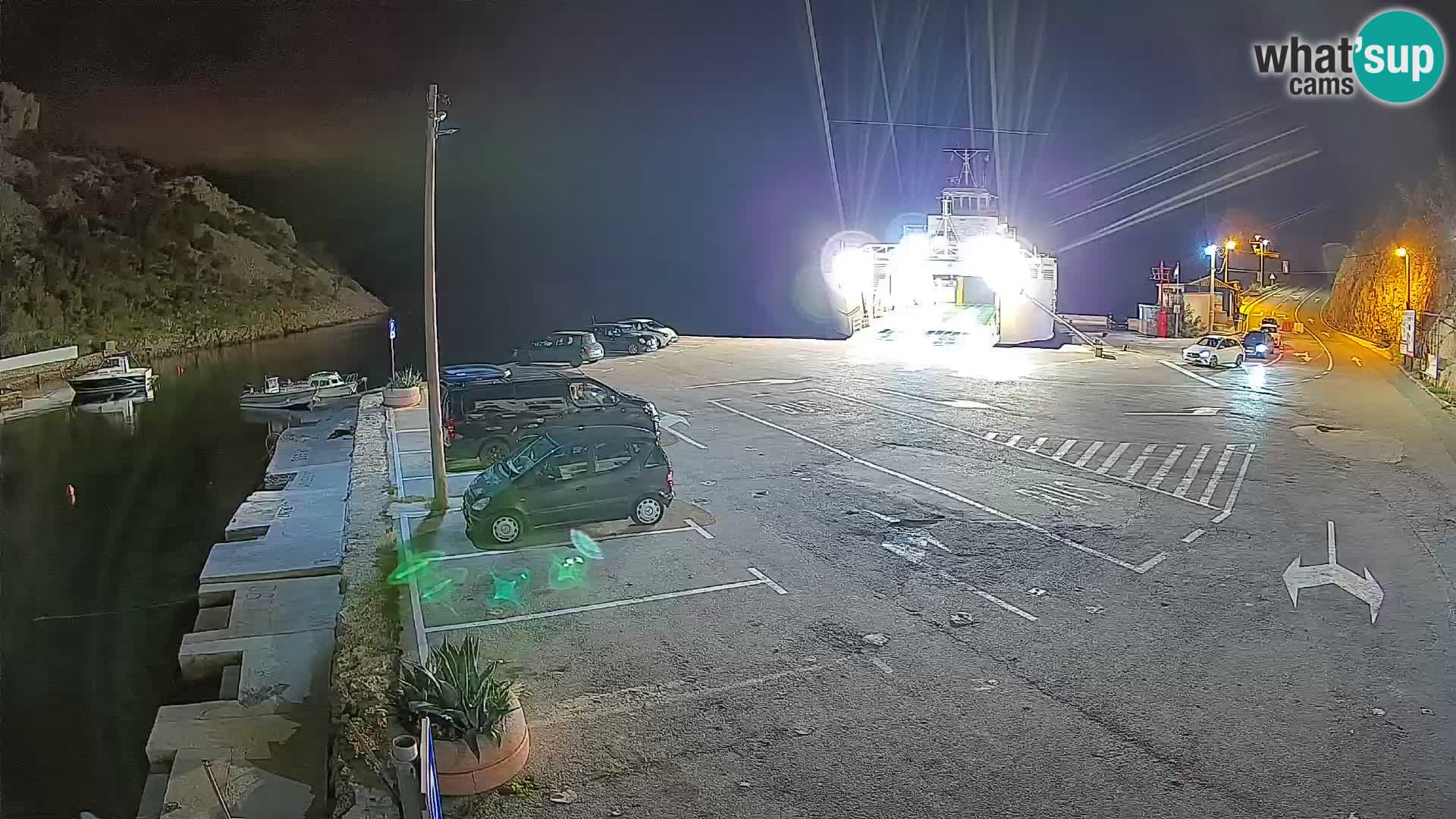 Webcam Fährhafen Prizna – zur Insel Pag