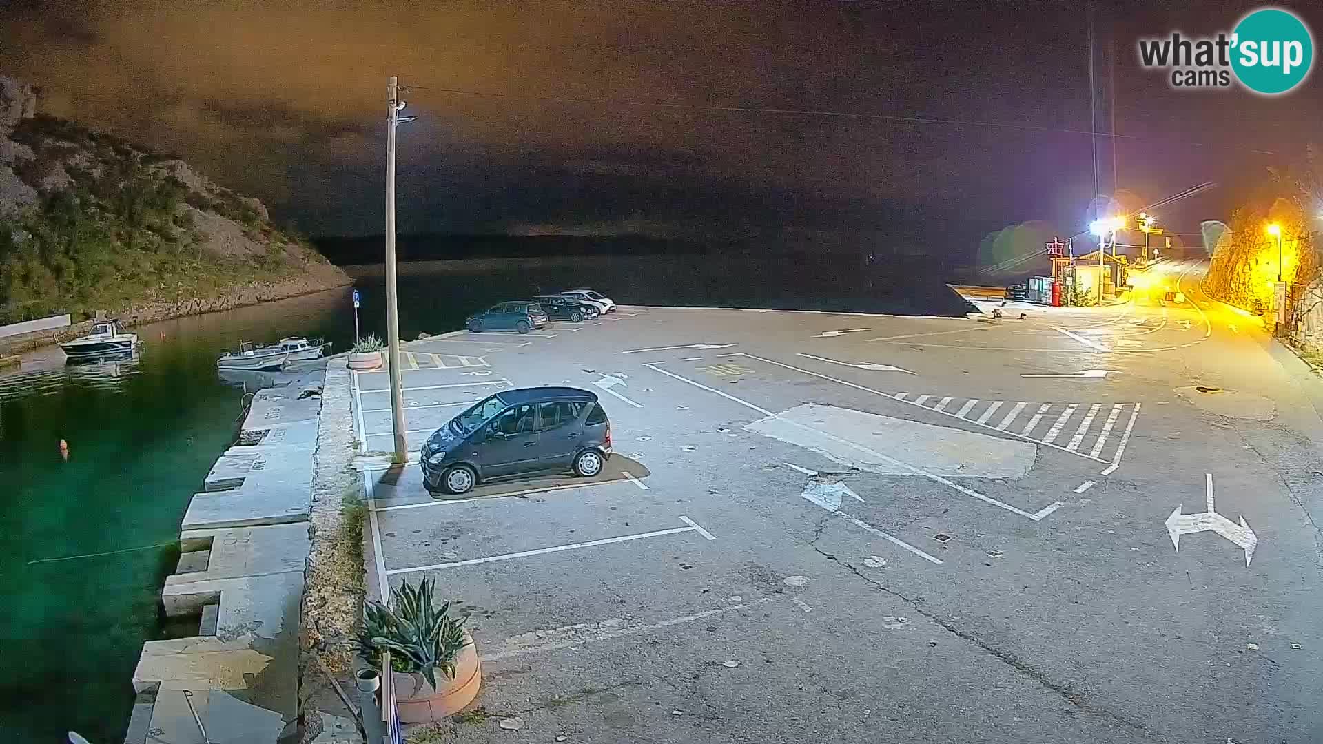 Webcam Fährhafen Prizna – zur Insel Pag