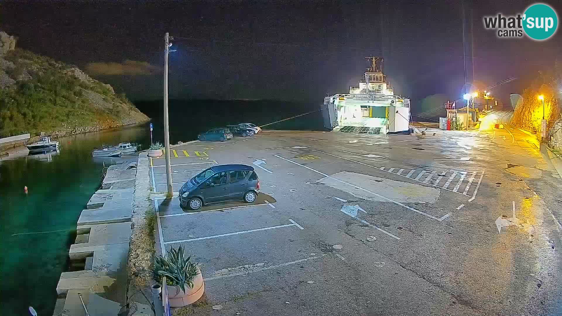 Webcam Fährhafen Prizna – zur Insel Pag
