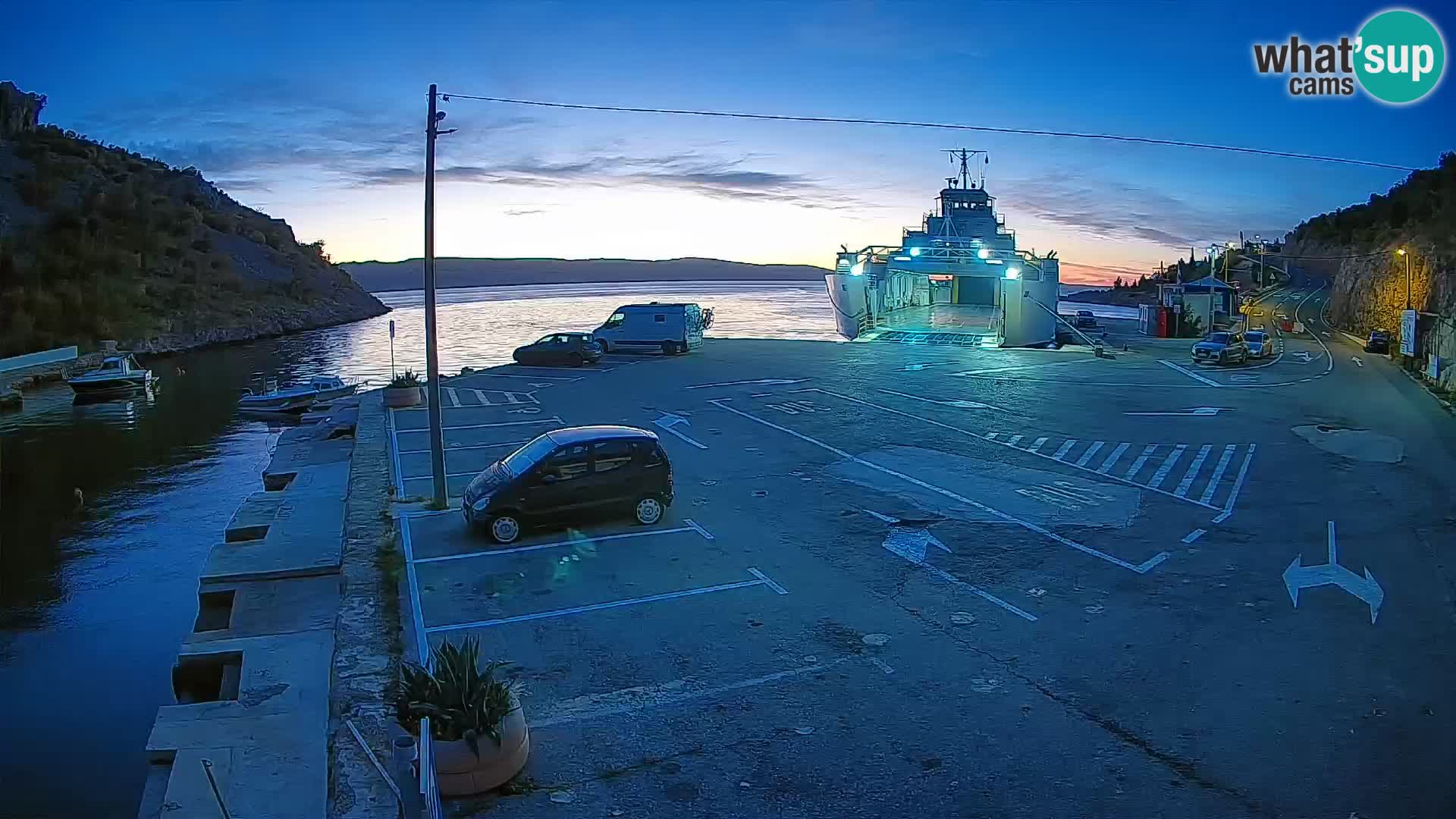 Webcam porto traghetti di Prizna – per l’isola di Pag
