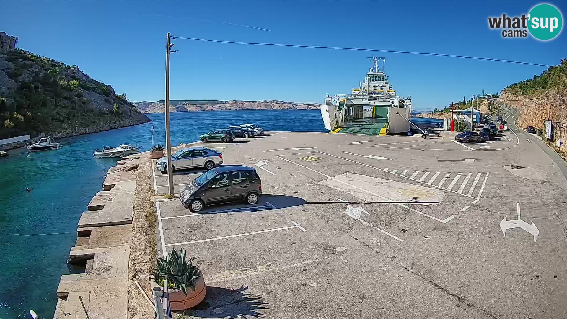 Webcam porto traghetti di Prizna – per l’isola di Pag