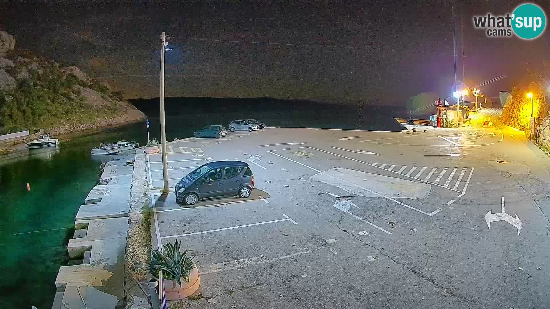 Webcam port de ferry de Prizna – vers l’île de Pag