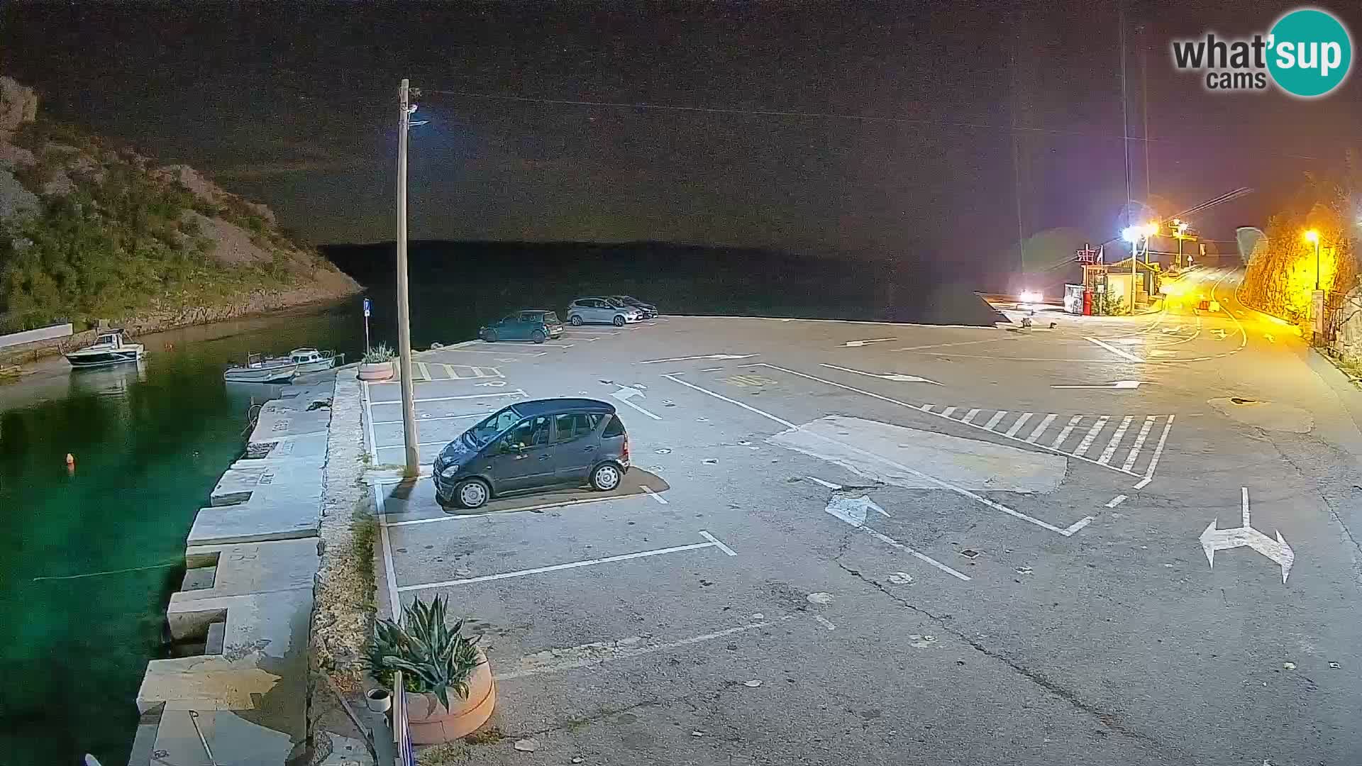 Webcam port de ferry de Prizna – vers l’île de Pag