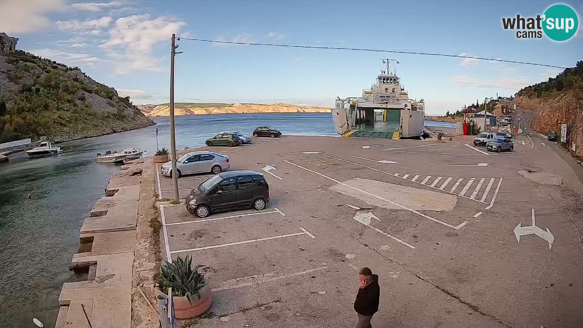 Webcam porto traghetti di Prizna – per l’isola di Pag