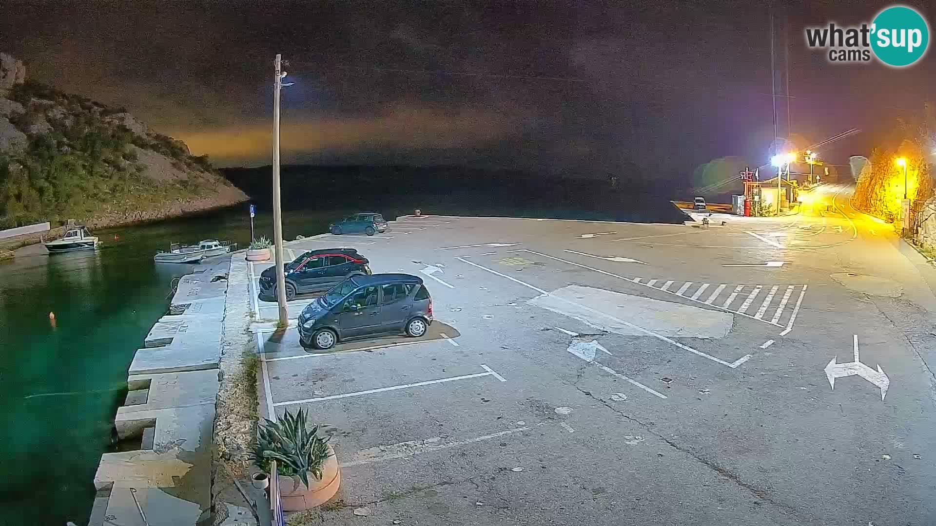 Webcam Fährhafen Prizna – zur Insel Pag