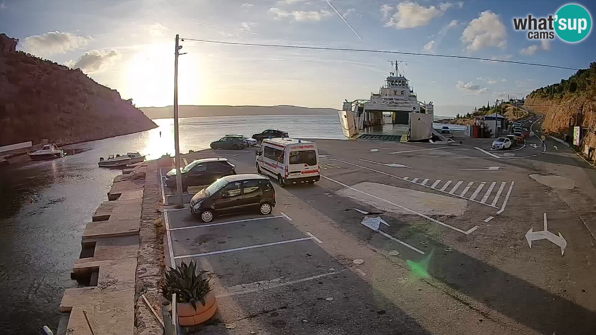 Webcam porto traghetti di Prizna – per l’isola di Pag