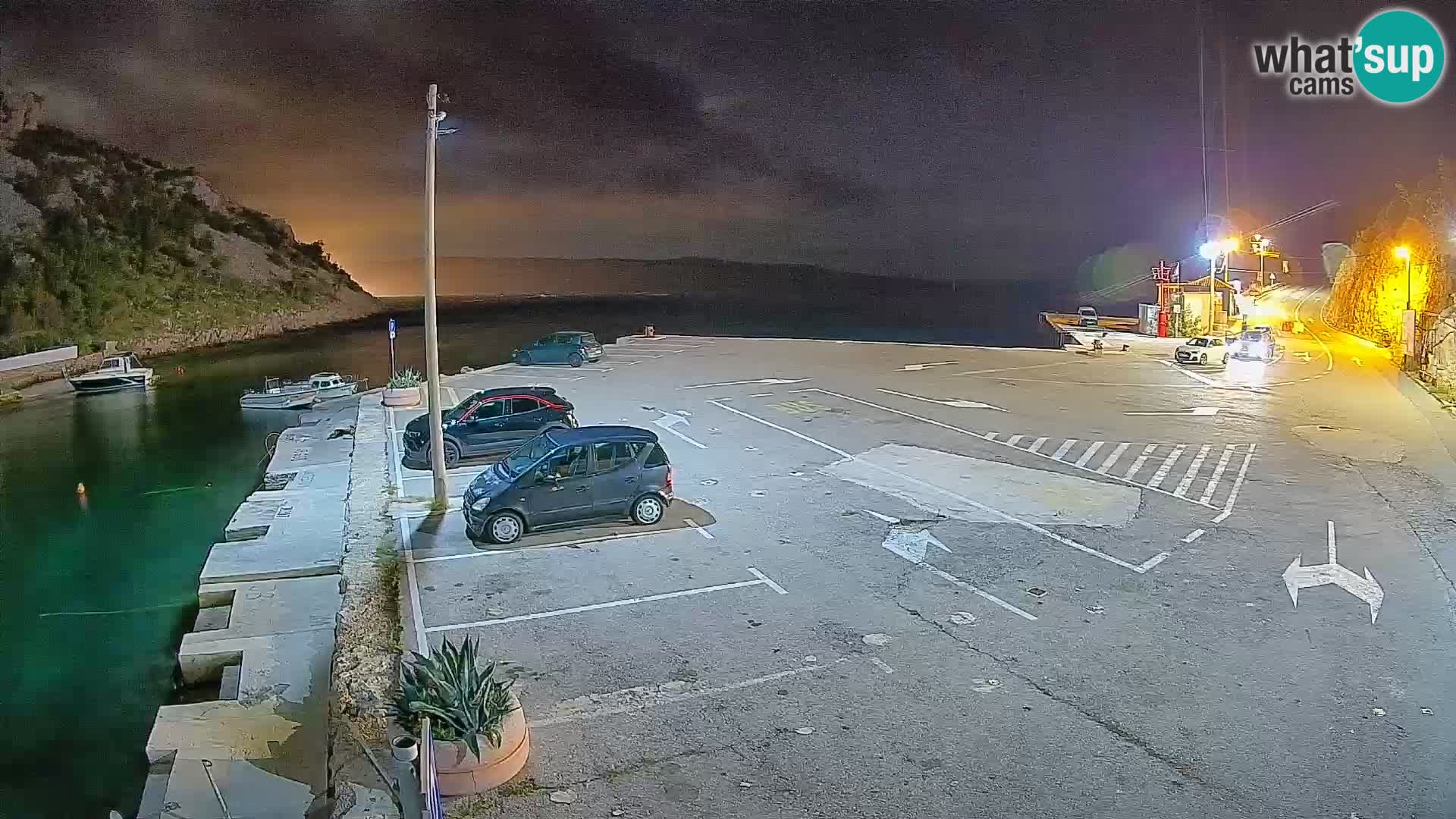 Webcam Fährhafen Prizna – zur Insel Pag